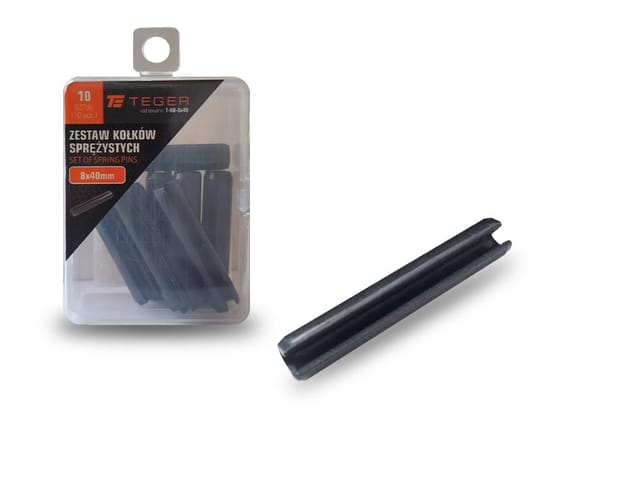Teger Federstift 8x40, 10 Stück