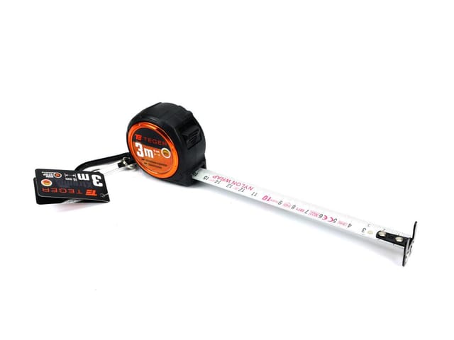 Doppelseitiges Stahlmaßband Teger 3 M 16 Mm