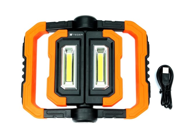 Teger Usb-wiederaufladbare, Faltbare Led-cob-werkstatttaschenlampe