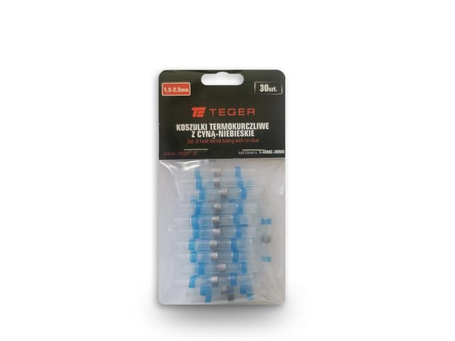 Set Schrumpfschläuche Mit Teger-zinnung 1,5–2,5 Mm, Blau