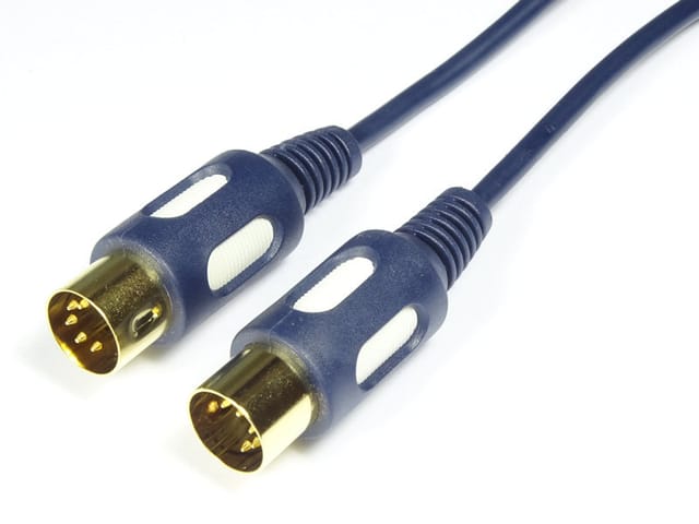 Din-kabel, 5-poliger Stecker, Tropfenform, Dik20, 1,5 M