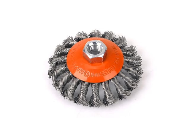 Scheibenbürste Mit Mutter, Verdrillter Draht, Teger M14/100 Mm