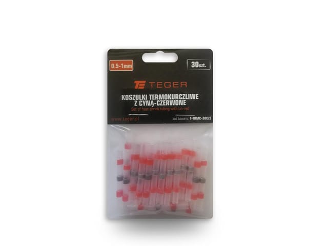 Set Schrumpfschläuche Mit Teger-zinn 0,5–1 Mm Rot