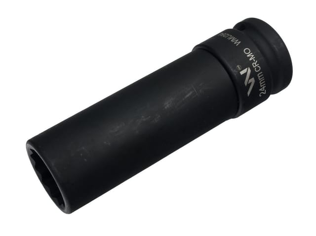 Waryński Schlagschrauber-steckschlüssel 3/4" Zwölfkantig, Aus Crmo-stahl, 24 Mm, Sehr Lang, D120 Slim