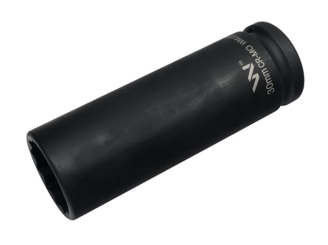 Waryński Schlagschrauber-steckschlüssel 3/4" Zwölfkantig, Aus Crmo-stahl, 30 Mm, Sehr Lang, D120 Slim