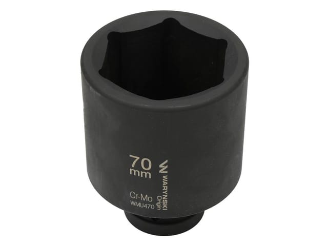 Sechskant-schlagschrauber-einsatz 1" Extra Lang 70 Mm Crmo Länge 125 Mm Waryński