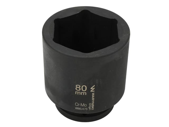 Waryński 1"-sechskant-schlagschrauber-steckschlüssel, Sehr Lang, 80 Mm Crmo, Ø 125 Mm
