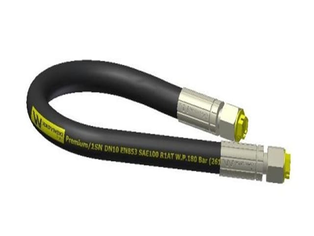 Waryński-hydraulikschlauch 180 Bar M18x1,5 Gerade L-1900 Mm Dn10-1sn (aa-10-1900 P11p11) 18 Mpa