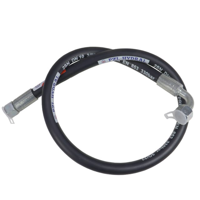 Hydraulikschlauch Pzl-hydral Dn10 330 Bar Innengewinde M22x1,5 Gerade / Winkel Dkol 90 Dn10 M18x1,5 12l L-900 Mm Dn10-2sn