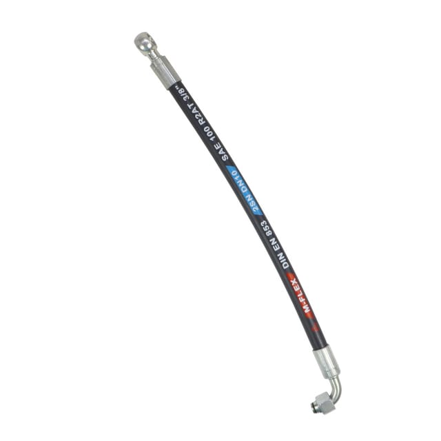 Hydraulikschlauch Pzl-hydral Dn10 330 Bar Bogen Dkol 90 Dn10 M18x1,5 12l / Öse Rnr Dn10 3/8 L-400 Mm Dn10-2sn