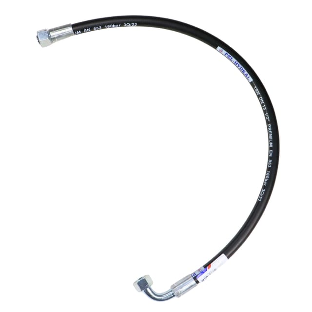Hydraulikschlauch 160 Bar, Gewinde M22x1,5 Gerade - Winkel (dkol - Dkol 90 Grad), L-870 Mm, Dn12-1sn (ak-13-1500, P11p12), 16 Mpa