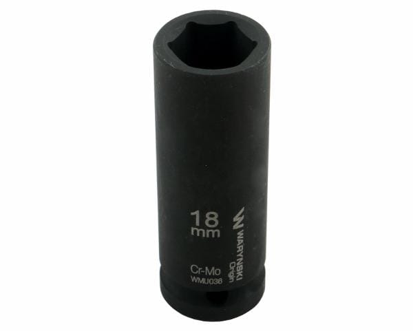 Waryński Langer Sechskant-kraft-steckschlüsseleinsatz 1/2" 18 Mm Crmo Din 3129