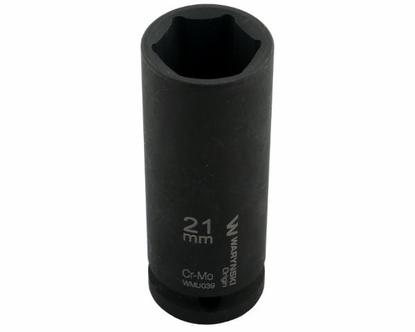 Waryński Langer Sechskant-steckschlüsseleinsatz 1/2" 21 Mm Crmo Din 3129
