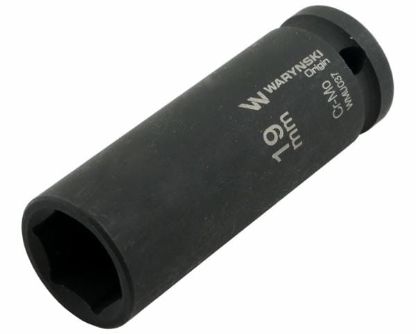 Sechskant-kraft-stecknuss Lang 1/2" Waryński 19 Mm Crmo Din 3129
