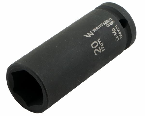 Waryński Langer Sechskant-kraft-steckschlüsseleinsatz 1/2" 20 Mm Crmo Din 3129