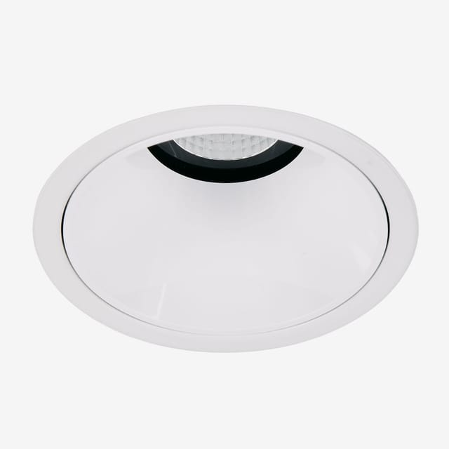 Sklum Downlight Led Einbauleuchte Mit Rundem Rahmen Ø8 Cm F ür Den Außenbereich Aus Aluminium Orelva Weiss