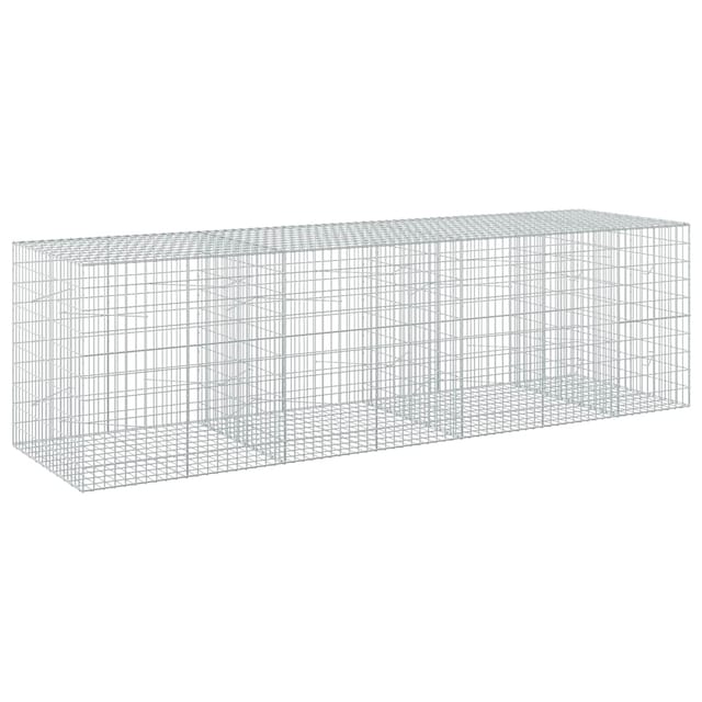 Gabione Mit 3,5 Mm Draht Und 5x10 Cm Maschen 350x100x100 Cm Vidaxl