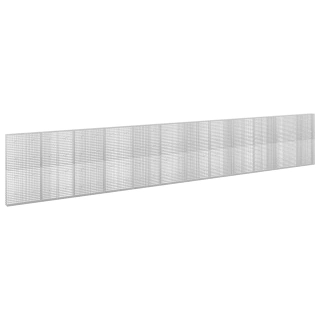 Gabione Mit 3,5 Mm Draht Und 5x2,5 Cm Maschen 1200x20x200 Cm Vidaxl