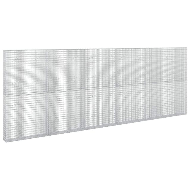 Gabione Mit 3,5 Mm Draht Und 5x2,5 Cm Maschen 550x20x200 Cm Vidaxl