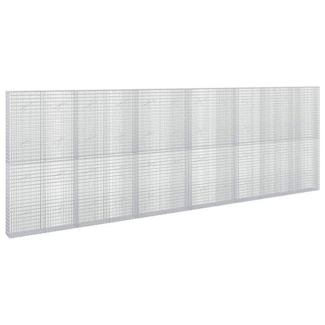 Gabione Mit 3,5 Mm Draht Und 5x2,5 Cm Maschen 600x20x200 Cm Vidaxl