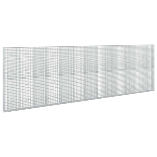 Gabione Mit 3,5 Mm Draht Und 5x2,5 Cm Maschen 650x20x200 Cm Vidaxl