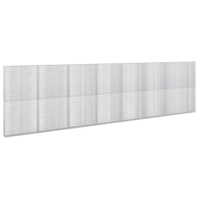 Gabione Mit 3,5 Mm Draht Und 5x2,5 Cm Maschen 750x20x200 Cm Vidaxl
