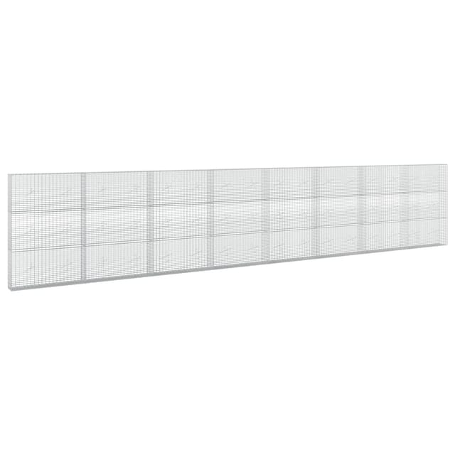 Gabione Mit 3,5 Mm Draht Und 5x2,5 Cm Maschen 800x20x150 Cm Vidaxl