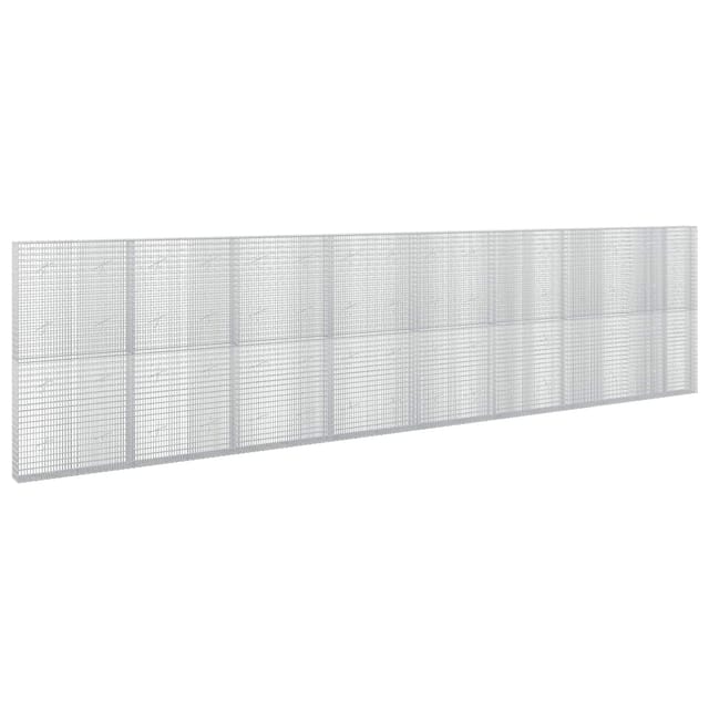 Gabione Mit 3,5 Mm Draht Und 5x2,5 Cm Maschen 800x20x200 Cm Vidaxl