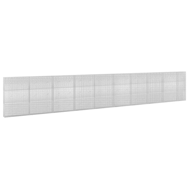 Gabione Mit 3,5 Mm Draht Und 5x2,5 Cm Maschen 950x20x150 Cm Vidaxl