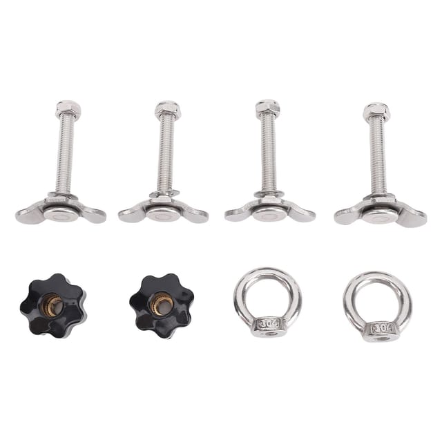 Hochleistungs-befestigungsset Aus Edelstahl, M8x60 Mm, Doppelt L-förmig, Mit Gewindebolzen, Für Ladeflächen Von Lastwagen, Anhänger, Ladungssicherungssysteme, Pickups, Wohnmobile Und Atvs