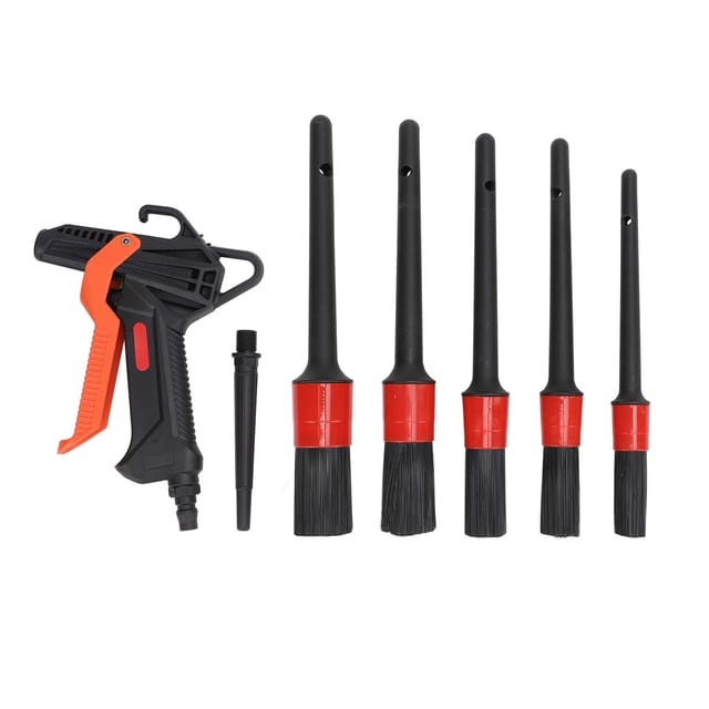 Hochdruck-staubgebläse Mit 5 Bürsten, 80 Bis 160 Psi, Lange Lebensdauer, Ergonomischer Griff Für Fahrzeuginnenräume