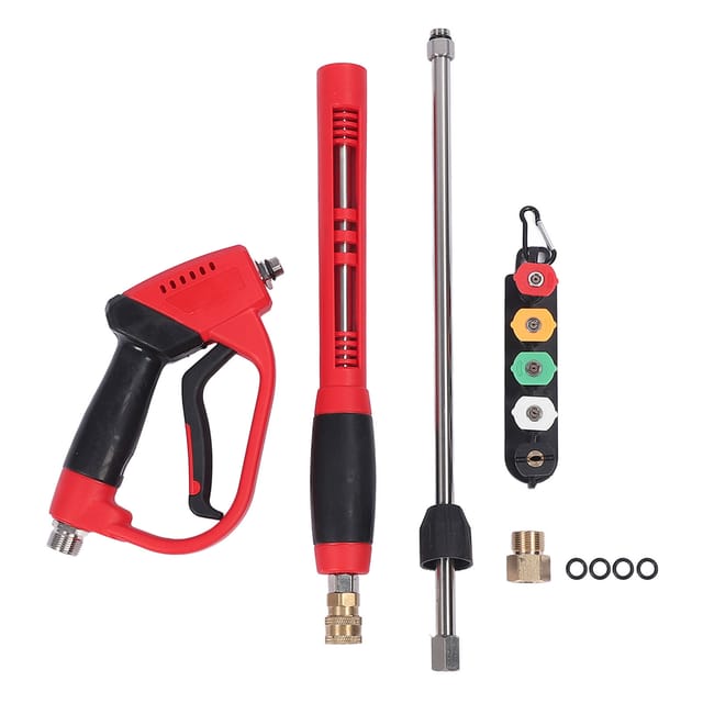 Hochdruckreiniger-set Mit Verlängerung Und Düsen, Durchflussrate Von 5000 Psi Und 8 Gpm, Für Effiziente Reinigung Und Kompatibel Mit Simpson Hochdruckreinigern.