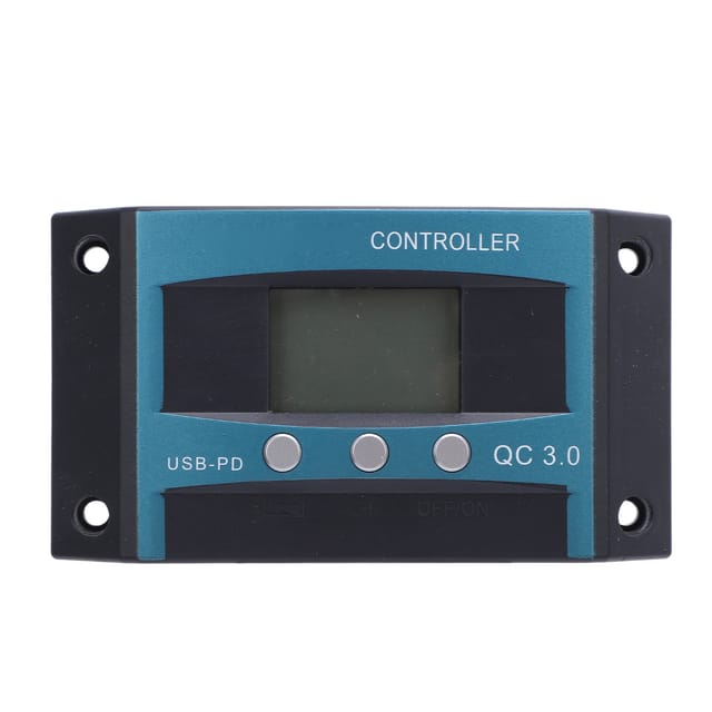 12v/24v 30a Pwm Mppt Solarladeregler Mit Lcd-bildschirm Und 2 Usb-anschlüssen Für Wohnmobile, Autos Und Boote