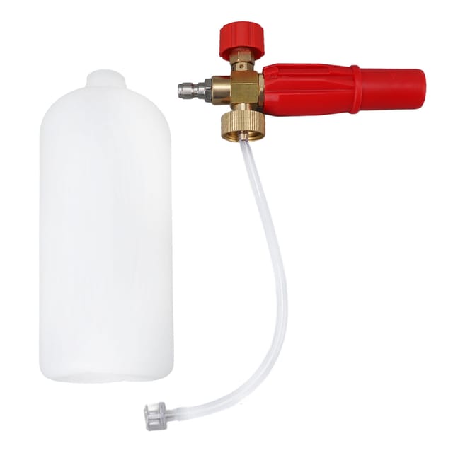 Schaumkanone Mit 1/4"-schnellanschluss, 1000 Ml, Für Hochdruckreiniger, Ideal Für Autos, Fahrräder, Motorräder, Böden Und Wände.