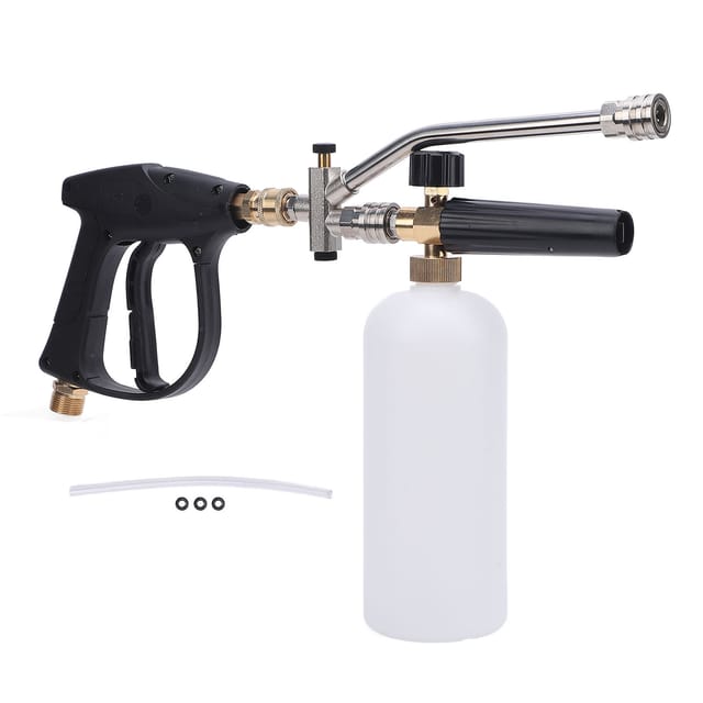 Hochdruck-schaumsprühgerät, 4000 Psi, 1 Liter Fassungsvermögen, Mit 2 Anschlussbuchsen Und Einer 1/4-zoll-düse. Schaumkanonen-set Für Motorräder, Autos, Dächer Und Einfahrten.