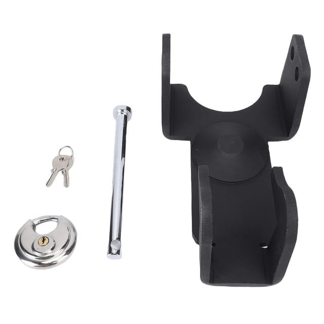 Schwanenhalskupplungsschloss Mit Abschließbarem Vorhängeschloss, 19 Mm (3/4 Zoll) Bolzendurchmesser, Verstellbares Anhängerschloss Für Wohnwagen Und Wohnmobile, 59 Mm (2 5/16 Zoll) Kupplungen