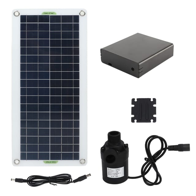 30w Polykristallines Silizium-solarwasserpumpen-set, 800 L/h Fördermenge, Für Wohnmobile, Gewächshäuser Und Camping.