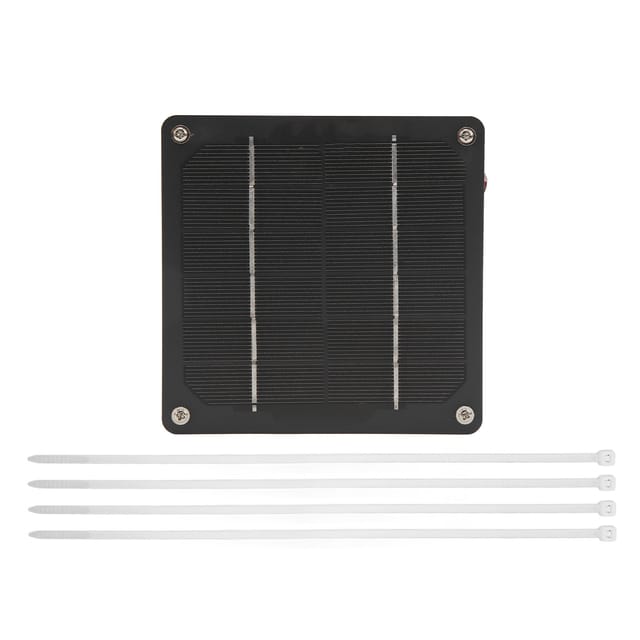 Solarventilator Aus Monokristallinem Silizium Für Wohnmobile, Yachten, Gewächshäuser, Tierställe, Hühnerställe, Badezimmer, 5 W, 6 V