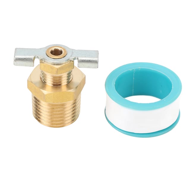 Ablassventil Für Wohnmobil-warmwasserbereiter, 1/2" Npt Außengewinde, Abgedichtetes Messing-ersatz-ablassventil Für Wohnmobil- Und Anhänger-warmwasserbereiter