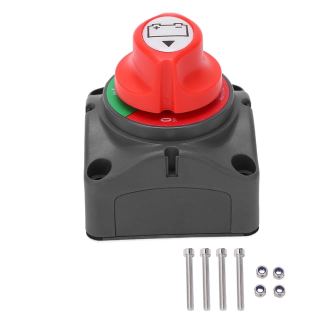 2-stufiger Hauptschalter Mit Ein/aus-funktion Und Batterietrennschalter, Isoliert, Für Auto, Wohnmobil, Atv, Boot, 12 V Bis 48 V Gleichstrom