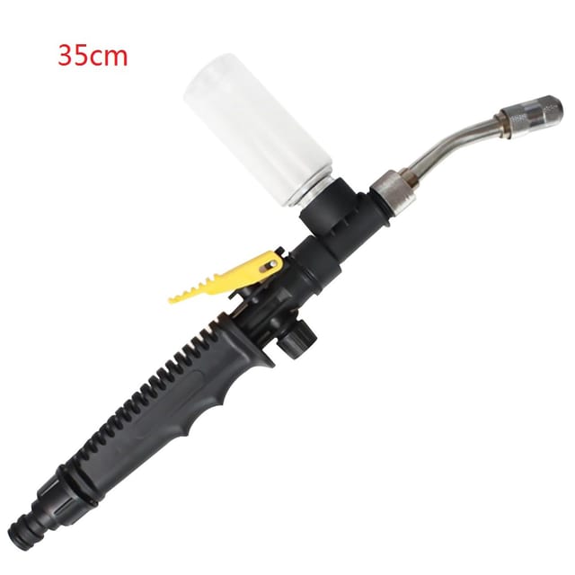 Rostfreie Edelstahl-autowaschdüse, Abnehmbarer Wassersprüher Für Garten- Und Autoreinigung, 35 Cm/13,78 Zoll (schaumflasche Inklusive)
