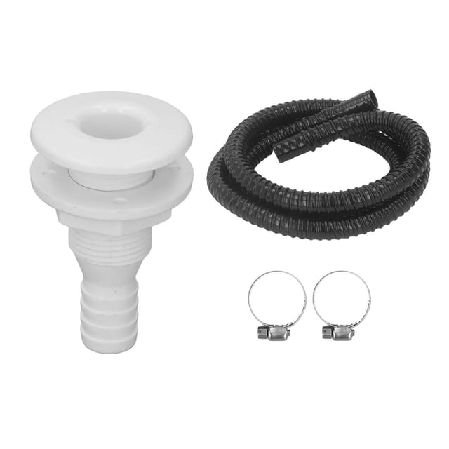 3/4-zoll-bilgenpumpen-installationsset, 2 M (6,7 Fuß) Wasserdichter Schlauch Für Bilgenpumpen Mit 3/4-zoll-ausgang, Schwarz