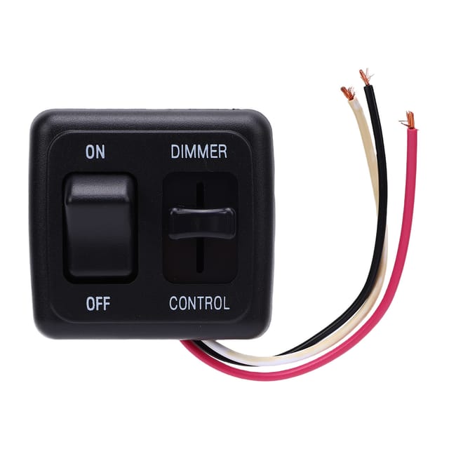 Kippschalter Für 60-w-glühlampe, Halogenlampe Und Led-lampe Mit Integriertem Dimmer, Ideal Für Wohnmobile, Lkws Und Boote.