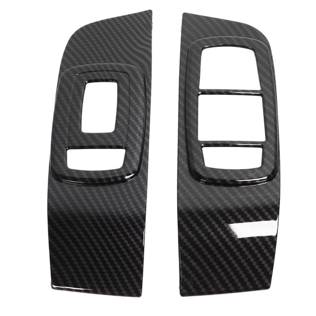 2-teiliger Fensterbedienfeldrahmen In Carbonfaser-optik Für Dodge Challenger 2015-2021