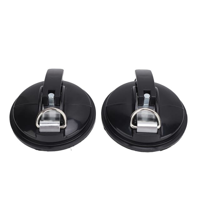 Set Mit 2 Saugnäpfen Mit Hoher Haftung Für Wohnmobile, Wohnwagen Und Campingbusse T6, T5, T4 Und T6.1 (schwarz).