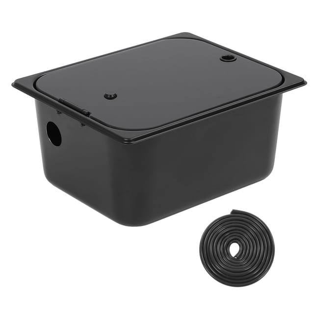 Quadratisches Edelstahlspülbecken 32 X 26 X 15 Cm Mit Glasdeckel Und 40-mm-abflussanschluss Für Wohnmobil, Boot Oder Wohnwagen