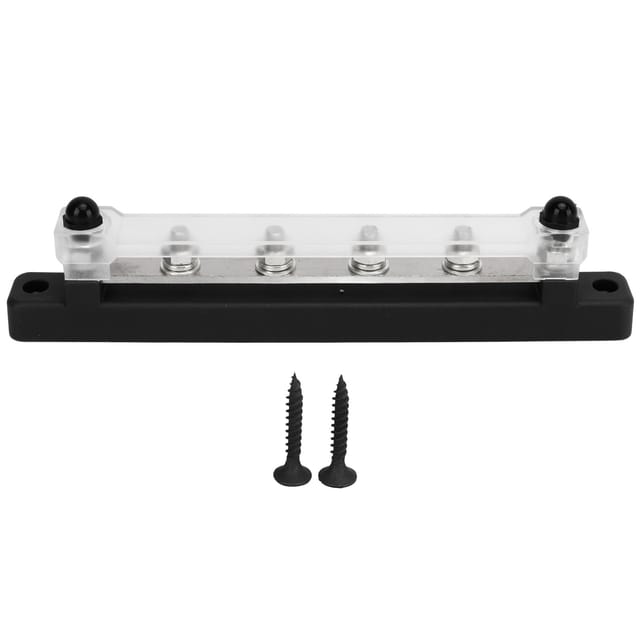 6-poliger Elektrischer Verteilerblock, M6-schraube, 12–48 V Dc-sammelschiene, 150 A, Für Automobil- Und Schiffsanwendungen, Schwarz