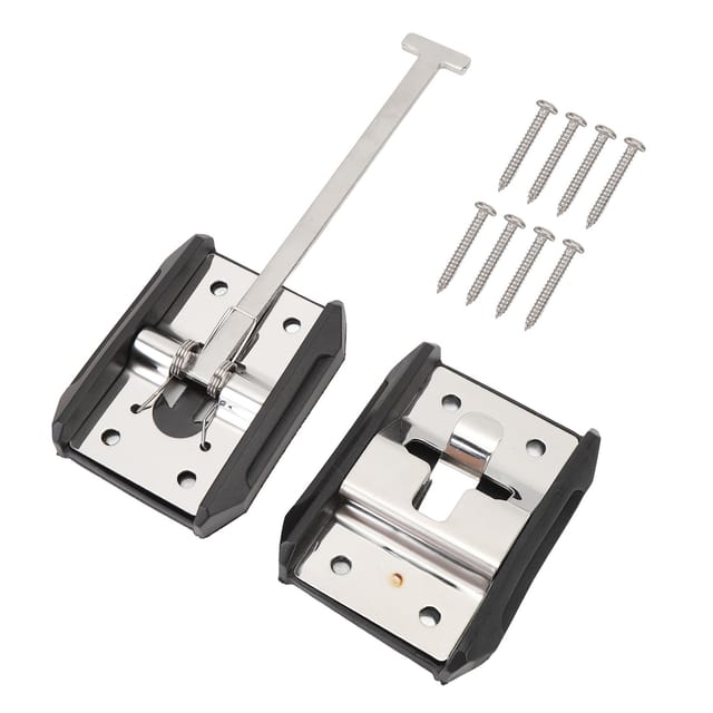 Türstopper Aus Edelstahl Für Wohnwagen/anhänger, T-förmig, Außenliegender Haltehaken, 15,24 Cm / 6 Zoll