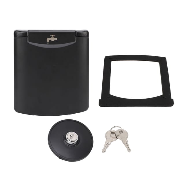 Wassereinfüllklappe Für Wohnmobile Mit Magnetischem Deckel Und Verriegelungsmechanismus, Aus Quadratischem Abs, Staubdicht, Für Anhänger Oder Boote.