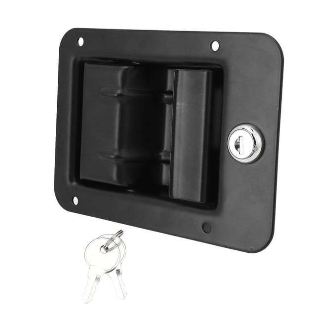 Robuster Werkzeugkastengriffverschluss Aus Edelstahl, 162 X 115 Mm, Mit Schlüssel, Für Werkzeugkästen In Lkw, Wohnwagen Und Wohnmobilen